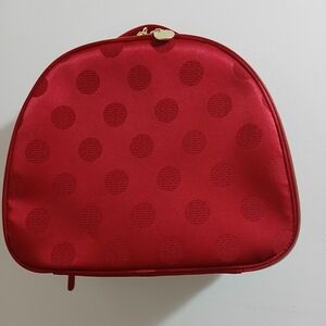 Estee Lauder Red Polka Dot Cosmetic Bag 10×10